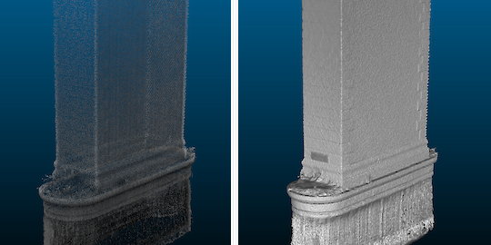 Point Cloud vs 3D Mesh